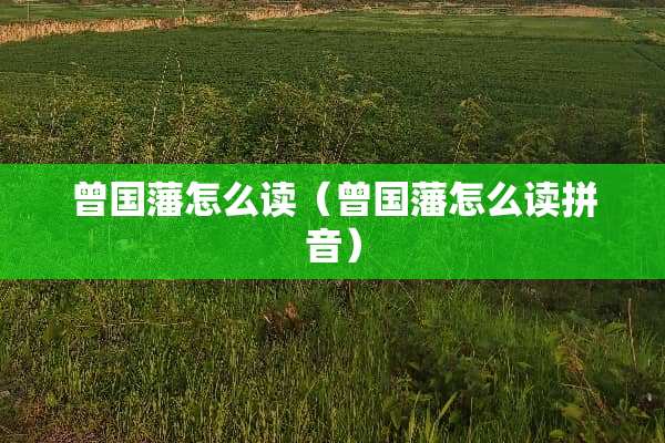 曾国藩怎么读（曾国藩怎么读拼音）