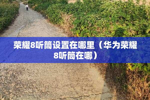 荣耀8听筒设置在哪里（华为荣耀8听筒在哪）