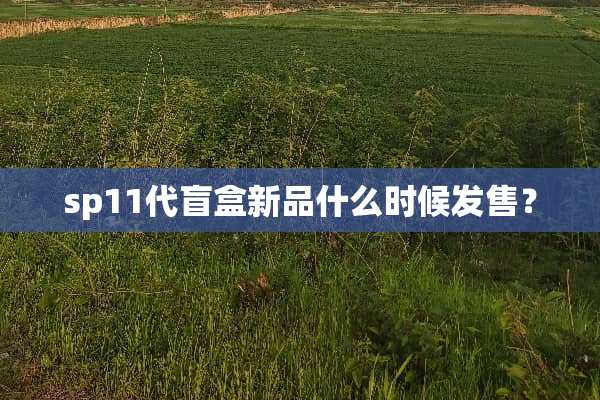 sp11代盲盒新品什么时候发售？