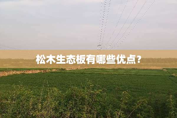 松木生态板有哪些优点？