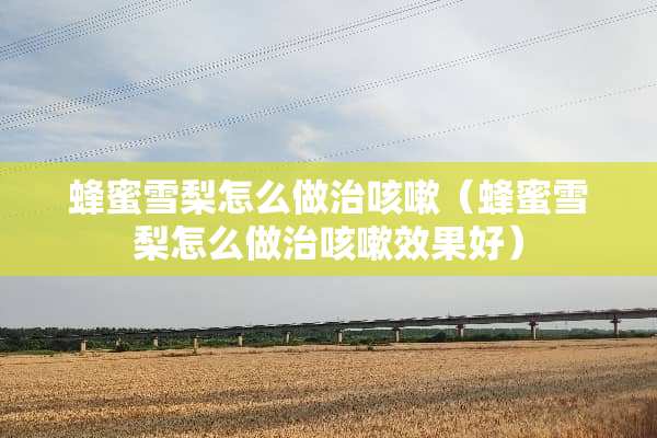 蜂蜜雪梨怎么做治咳嗽（蜂蜜雪梨怎么做治咳嗽效果好）