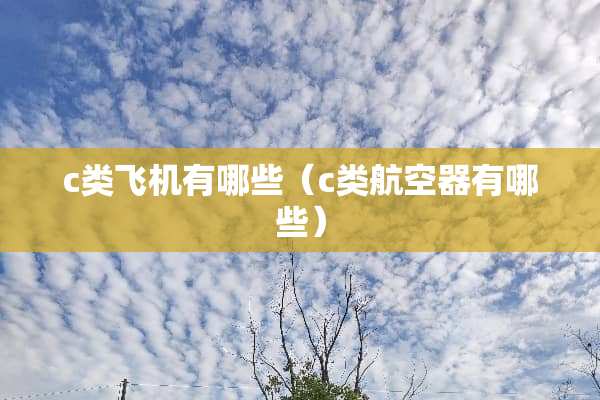c类飞机有哪些（c类航空器有哪些）