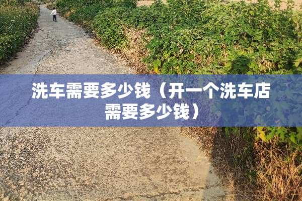 洗车需要多少钱（开一个洗车店需要多少钱）
