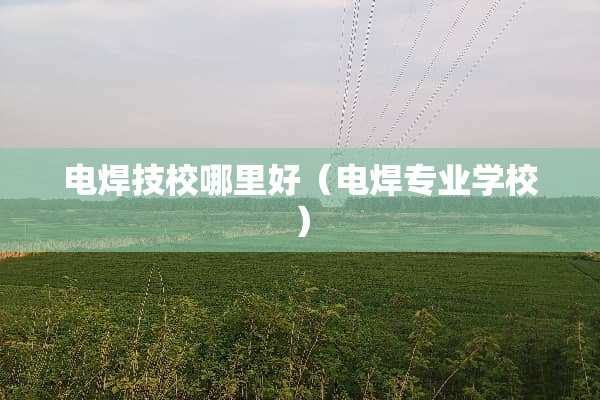 电焊技校哪里好（电焊专业学校）