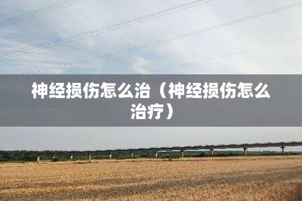 神经损伤怎么治（神经损伤怎么治疗）