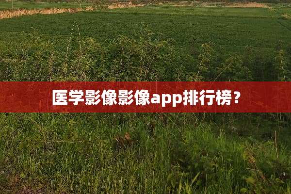 医学影像影像app排行榜？