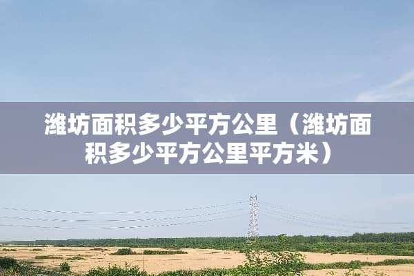潍坊面积多少平方公里（潍坊面积多少平方公里平方米）