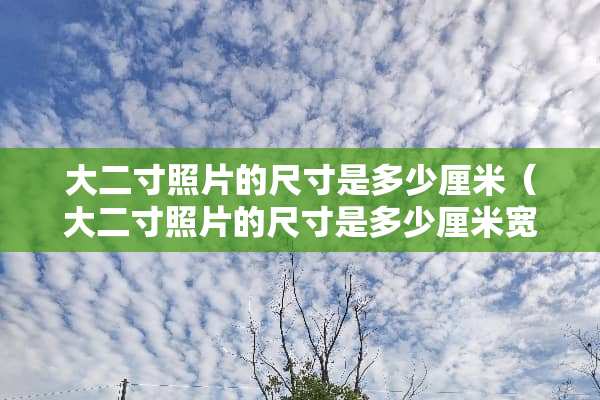 大二寸照片的尺寸是多少厘米（大二寸照片的尺寸是多少厘米宽）