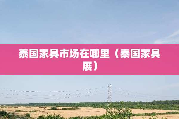 泰国家具市场在哪里（泰国家具展）