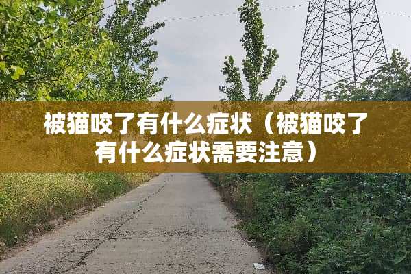 被猫咬了有什么症状（被猫咬了有什么症状需要注意）
