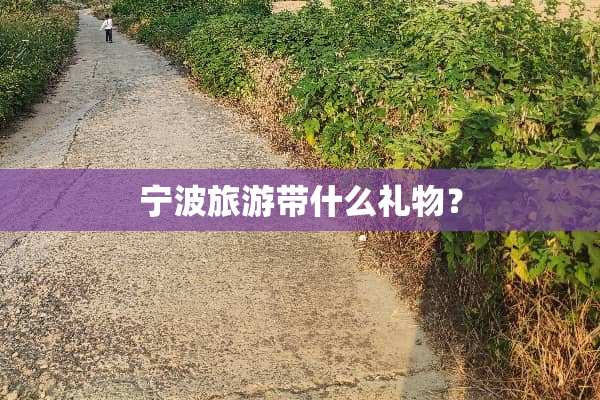 宁波旅游带什么礼物？