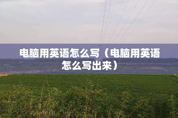 电脑用英语怎么写（电脑用英语怎么写出来）