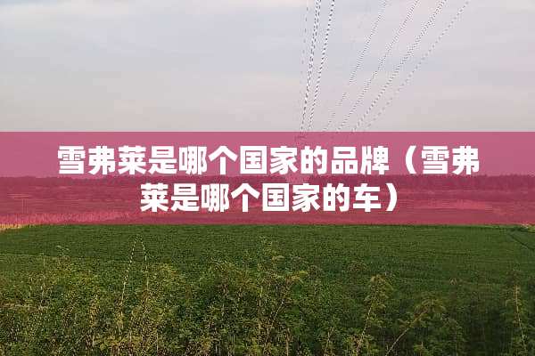 雪弗莱是哪个国家的品牌（雪弗莱是哪个国家的车）