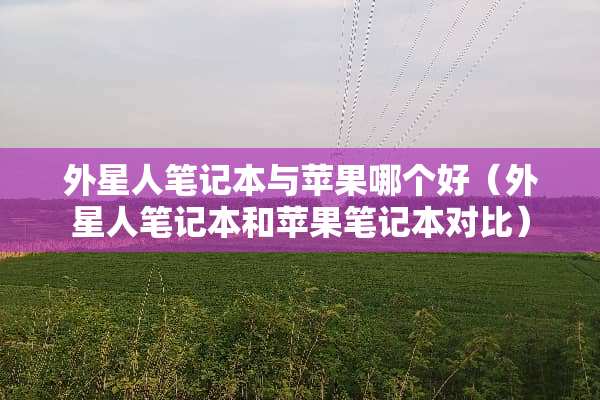 外星人笔记本与苹果哪个好（外星人笔记本和苹果笔记本对比）