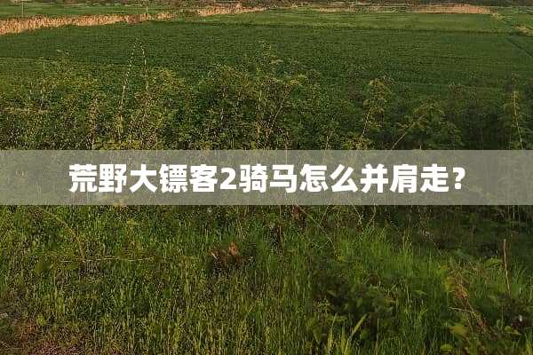荒野大镖客2骑马怎么并肩走？