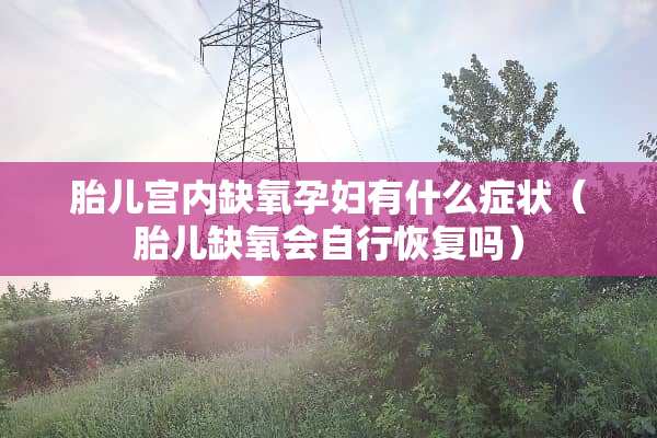 胎儿宫内缺氧孕妇有什么症状（胎儿缺氧会自行恢复吗）