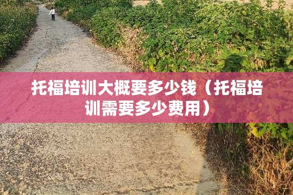 托福培训大概要多少钱（托福培训需要多少费用）