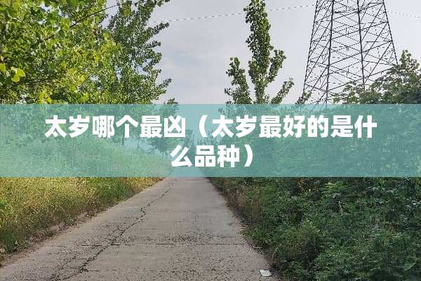 太岁哪个最凶（太岁最好的是什么品种）