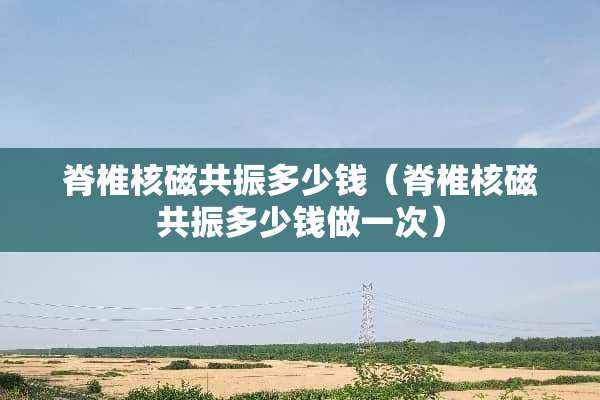 脊椎核磁共振多少钱（脊椎核磁共振多少钱做一次）