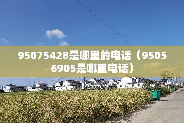 95075428是哪里的电话（95056905是哪里电话）