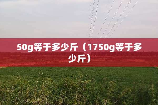 50g等于多少斤（1750g等于多少斤）