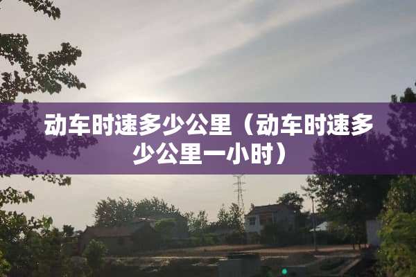 动车时速多少公里（动车时速多少公里一小时）