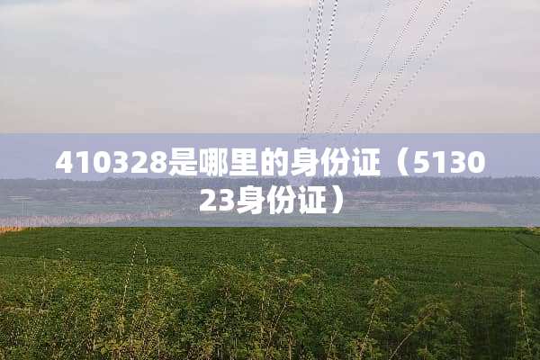 410328是哪里的***（513023***）