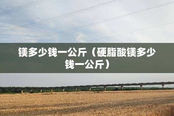 镁多少钱一公斤（硬脂酸镁多少钱一公斤）