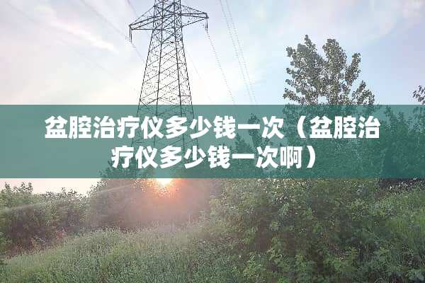 盆腔治疗仪多少钱一次（盆腔治疗仪多少钱一次啊）