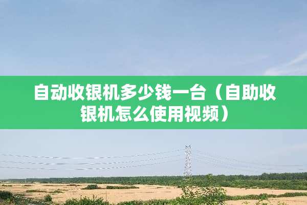 自动收银机多少钱一台（自助收银机怎么使用视频）