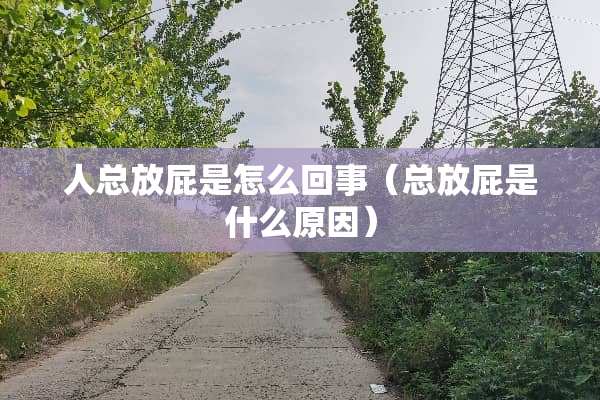 人总放屁是怎么回事（总放屁是什么原因）