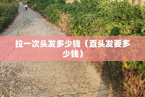 拉一次头发多少钱（直头发要多少钱）
