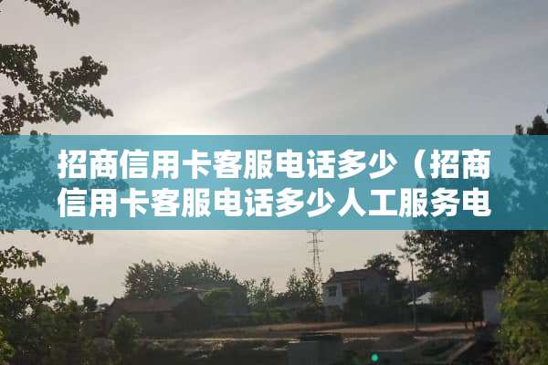 招商***客服电话多少（招商***客服电话多少人工服务电话）