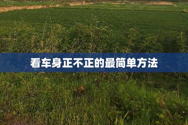 看车身正不正的最简单方法