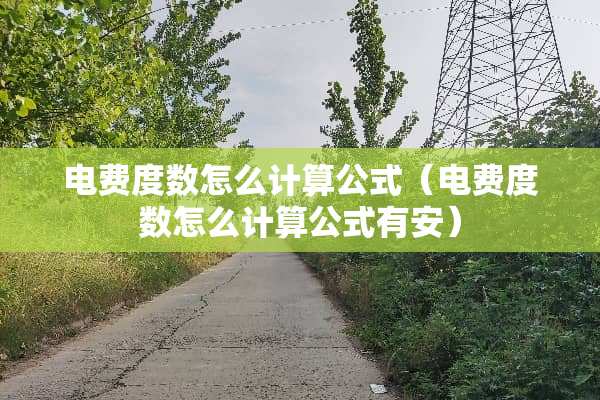 电费度数怎么计算公式（电费度数怎么计算公式有安）