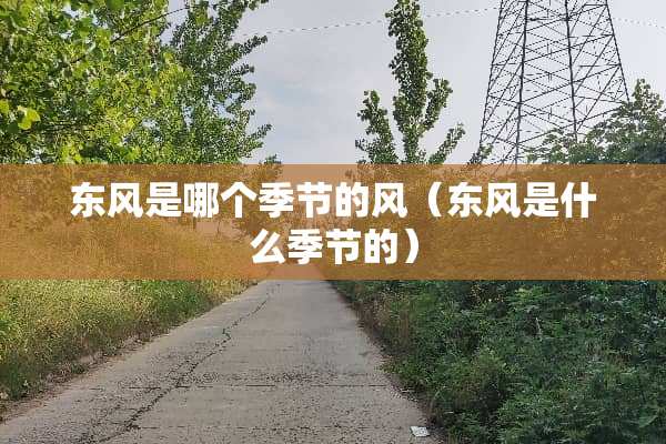 东风是哪个季节的风（东风是什么季节的）