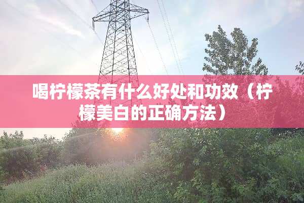 喝柠檬茶有什么好处和功效（柠檬美白的正确方法）