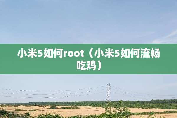小米5如何root（小米5如何流畅吃鸡）