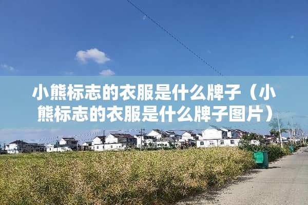 小熊标志的衣服是什么牌子（小熊标志的衣服是什么牌子图片）