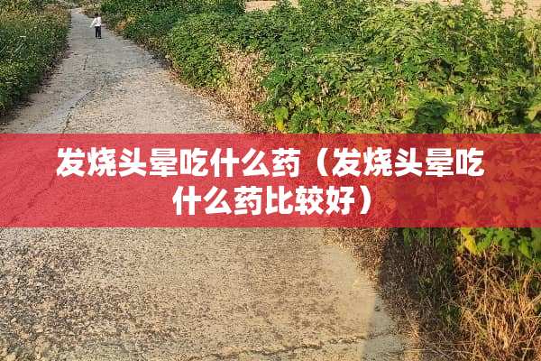 发烧头晕吃什么药（发烧头晕吃什么药比较好）