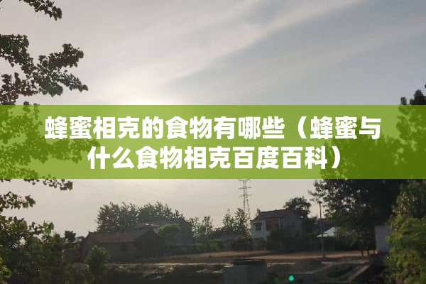 蜂蜜相克的食物有哪些（蜂蜜与什么食物相克百度百科）