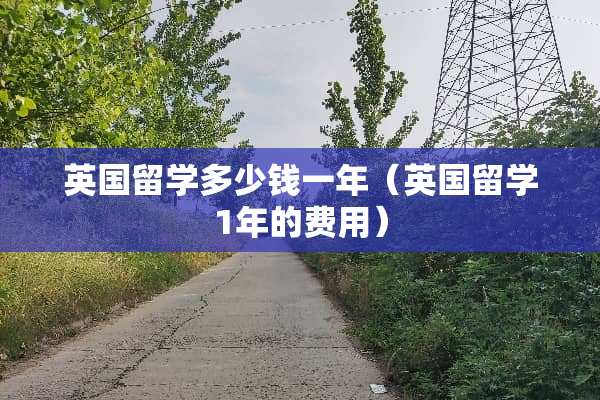 英国留学多少钱一年（英国留学1年的费用）