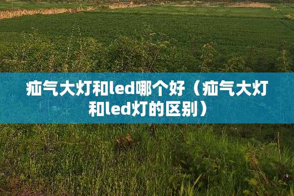 疝气大灯和led哪个好（疝气大灯和led灯的区别）