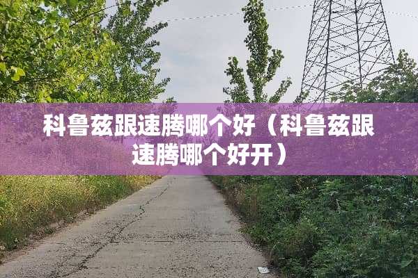 科鲁兹跟速腾哪个好（科鲁兹跟速腾哪个好开）