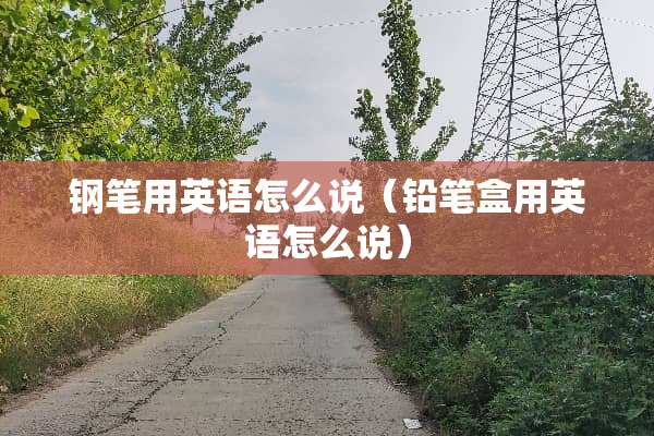 钢笔用英语怎么说（铅笔盒用英语怎么说）