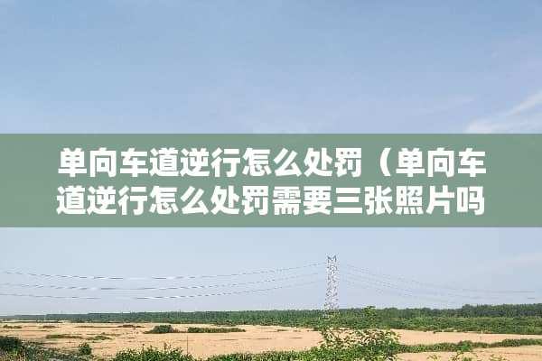 单向车道逆行怎么处罚（单向车道逆行怎么处罚需要三张照片吗）