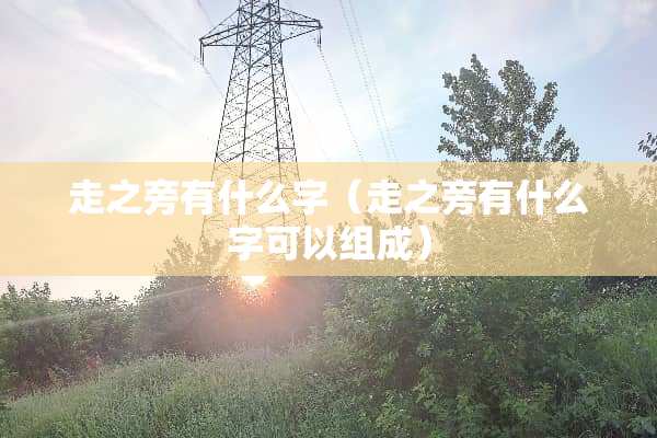 走之旁有什么字（走之旁有什么字可以组成）