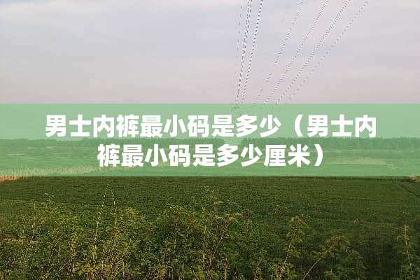 男士**最小码是多少（男士**最小码是多少厘米）