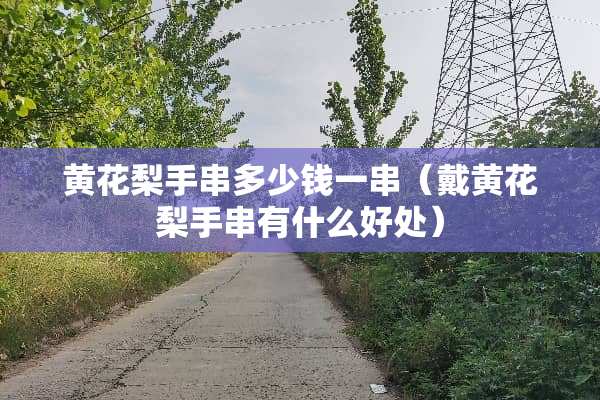黄花梨手串多少钱一串（戴黄花梨手串有什么好处）