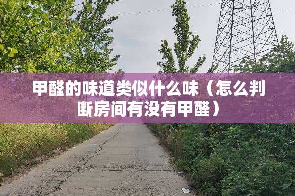 甲醛的味道类似什么味（怎么判断房间有没有甲醛）